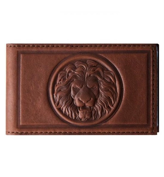 Визитница карманная Royal из кожи, цвет коньяк