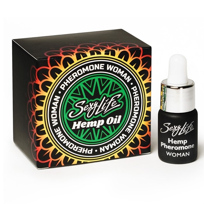 Концентрированные духи для женщин Sexy Life HEMPOIL с феромонами и маслом конопли| концентрат феромонов масло конопли, 5 мл