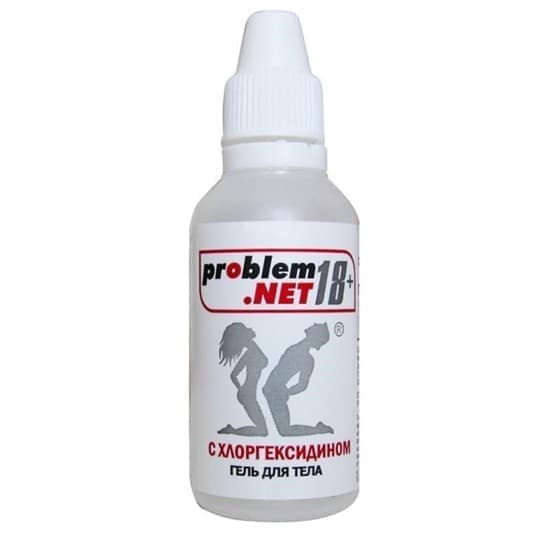 Гель для защиты от инфекций "Problem.net 18+" с хлоргексидином, 30 гр