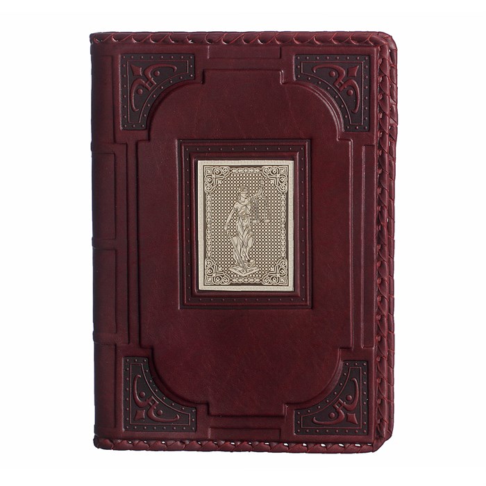 Ежедневник А5 «Фемида-1»  с накладкой покрытой никелем 008-13-61-1