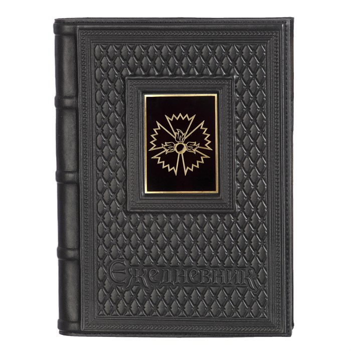 Ежедневник А5 «ГРУ-2» с накладкой из стали 008-17-62-39