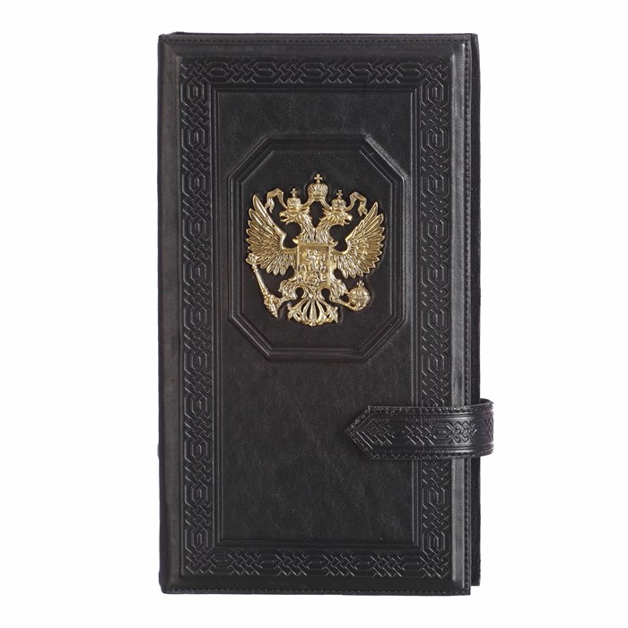 Визитница настольная «Государь» с латунным орлом 006-09-53