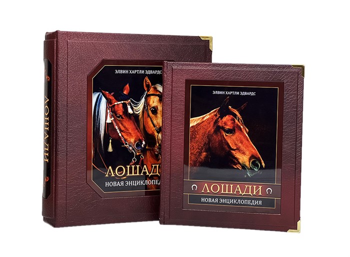Лошади. Новая энциклопедия (в коробе). Подарочное издание в коже BG7311F