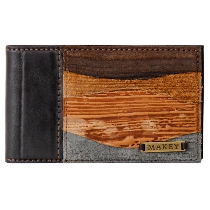 *Визитница карманная «Фьорды». Цвет коричневый 004-08-45