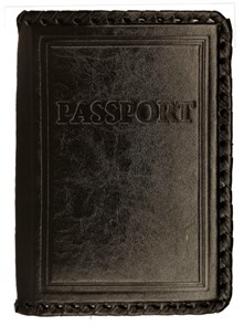 Обложка на паспорт «Passport». Цвет черный 009-07-01/2