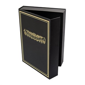 Подарочная упаковка (коробка) 25,5х15, цвет черный