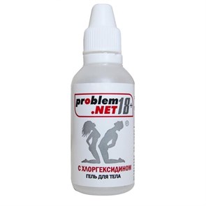 Гель для защиты от инфекций "Problem.net 18+" с хлоргексидином, 30 гр