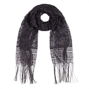 {{photo.Alt || photo.Description || 'Однотонный гипюровый шарф с бахромой черный, 160х45 см'}}