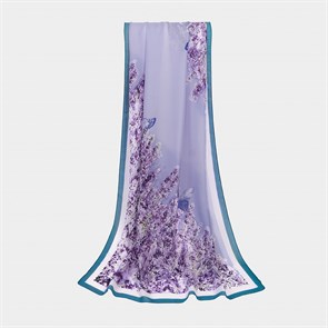 {{photo.Alt || photo.Description || 'Палантин из креп-сатина с рисунком | Большой шелковистый платок, цвет фиолетовый, 185х90 см'}}