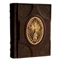 Православный молитвослов с крестом, филигранью (золото) и  гранатами ЭБ031(фз)