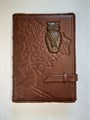 Кожаный ежедневник А5 "Мудрая Сова", недатированный
