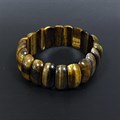Браслет тигровый глаз 25 мм х 10 мм "Линда" | натуральный камень минерал БУ0002