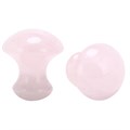 Косметический массажер "Грибок" из розового кварца (сзади)