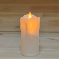 Светодиодная свеча "Живое пламя" | Led свеча-ночник с имитацией воска, 11 см (в интерьере)