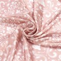 Платок из креп-сатина "silk touch" с принтом 58х58 см, цвет бежево-молочный (структура)