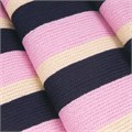 Классический трикотажный шарф с шерстью, цвет розово-черный в полоску, 180х28 см RS183-138-2