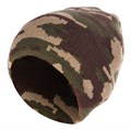 Шапка армейская трикотажная двойная "Камуфляж", цвет коричнево-зеленый HS19069-01