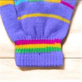 Детские перчатки с начесом на 3-5 лет демисезон/зима, цвет фиолетовый S2409-S1