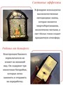 Новогодний фонарик-домик с подсветкой и снегом "Снеговик", 14х7,5х4 см СД5067-3