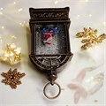 Новогодний фонарик с подсветкой и снегом "Дед Мороз уже спешит", 14х7,5х4 см СД5067-5