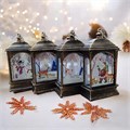 Набор фонариков со свечой, подсветкой | Игрушки-светильники на елку "Новогодний квартет", 4 шт 14х7 см СД5006