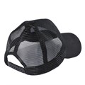 Бейсболка 6-клинка комбинированная с сеткой черная, разм. 56-58 HB23039-10