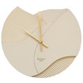 Часы настенный «Deco» из натуральной кожи. Цвет молочный 045-07-26