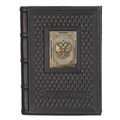 Ежедневник А5 «Герб РФ» с накладкой покрытой золотом 999 пробы 008-14-62