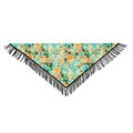 Треугольная двойная косынка с бахромой и велюровой подкладкой (H19), 170х70х13 см SD369-H19